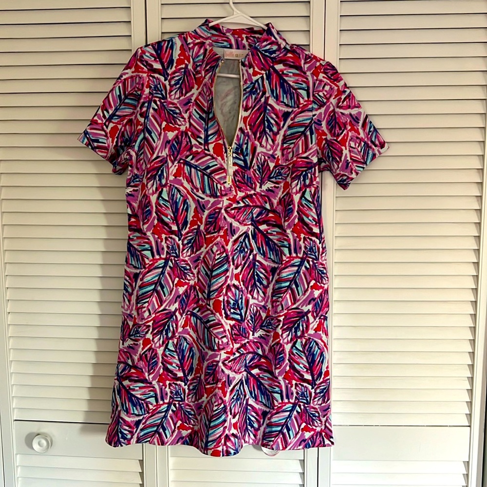 Belle By Kim Gravel Perfect Pique Batik Chic Zip Dress in Small